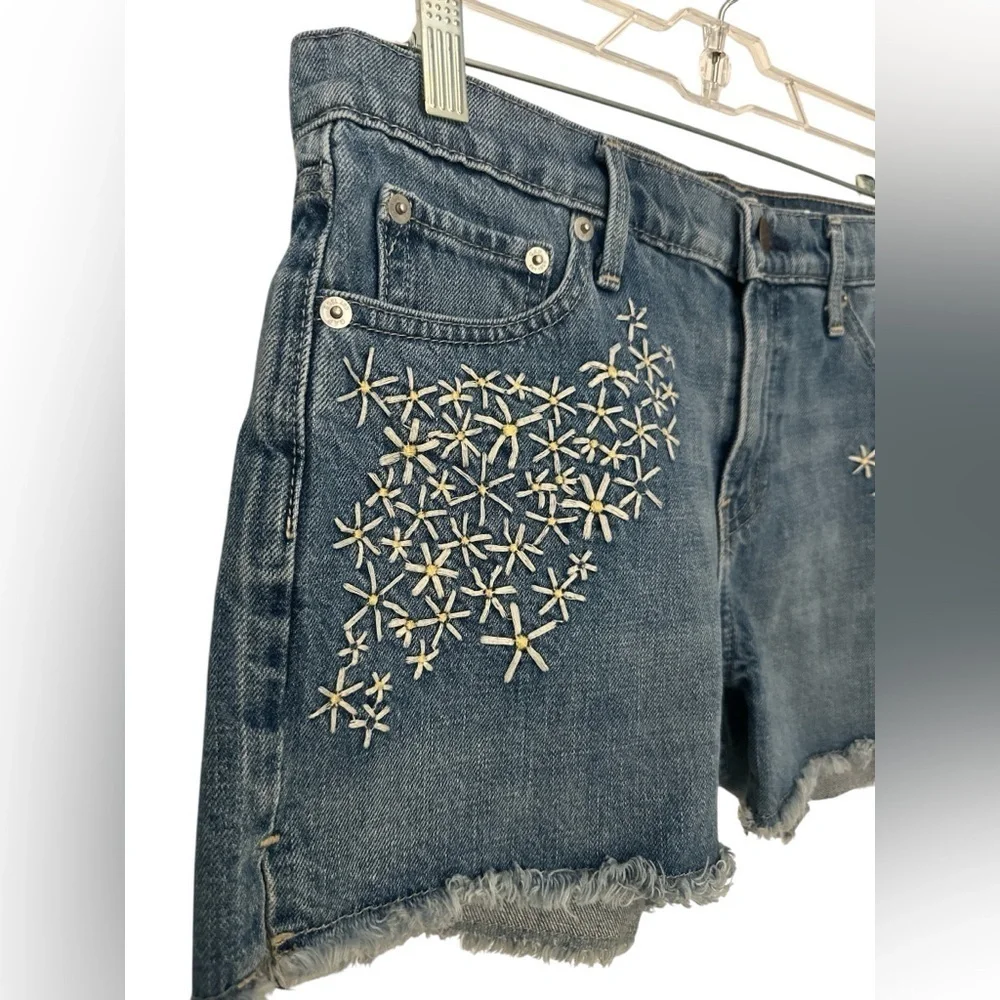Gap 1969 Shorts Original Best Girlfriend Short Embroidered Floral